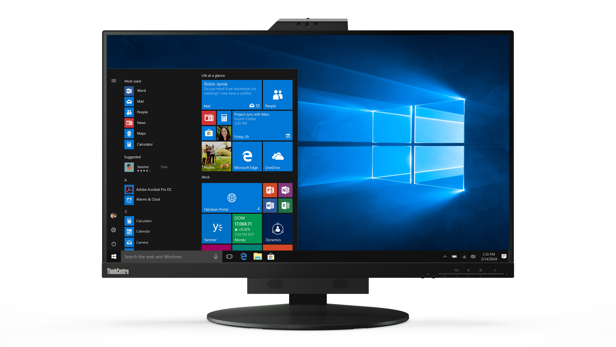 LENOVO ThinkCentre Tiny in One 27 68,58cm 27Zoll LCD 169 2560x1440 QHD WEbCam TS