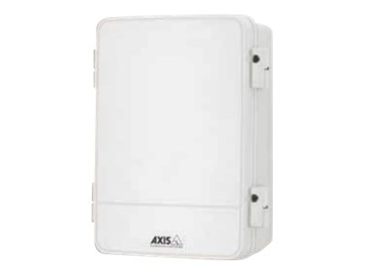 AXIS T98A15-VE SURVEILLANCE CABINET IP66, IK10 and NEMA 4X rated outdoor-ready surveillance cabinet. Protects accessory devices such as power supply, media converter, midspan and fuse from tough weather and vandalism. Mounting bracket for wall, DIN-rail, 