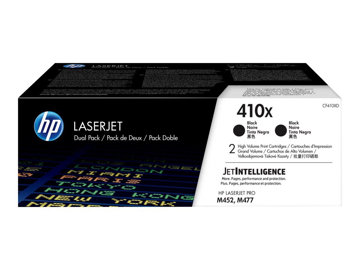 HP 410X (CF410XD) schwarz Tonerkartuschen, 2er-Set HP 410X (CF410XD) schwarz Tonerkartuschen, 2er-Set