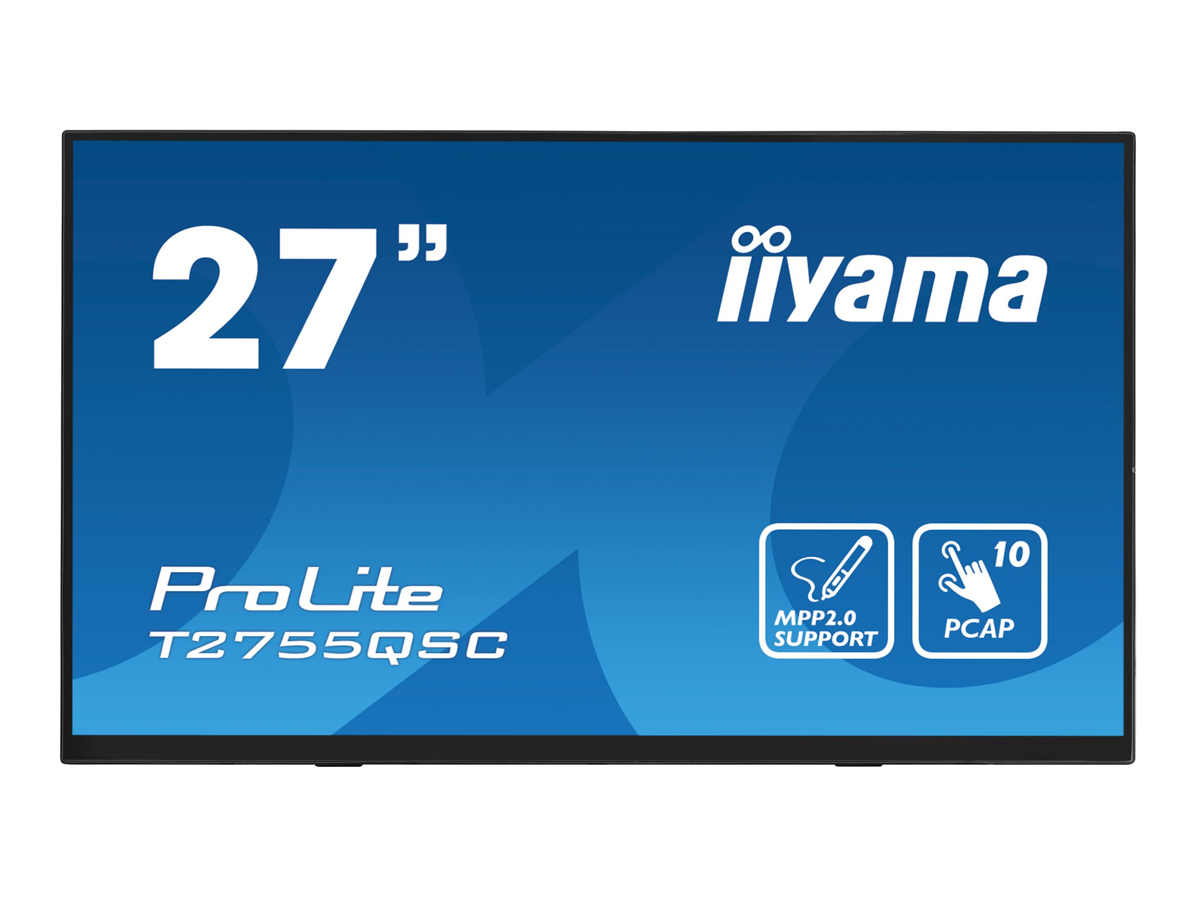 IIYAMA T2755QSC-B1 68,58cm 27Zoll LCD Bonded Projective Capacitive Bezel Free 10-Points Touch Screen 2560x1440 IPS panel IIYAMA T2755QSC-B1 68,58cm 27Zoll LCD Bonded Projective Capacitive Bezel Free 10-Points Touch Screen 2560x1440 IPS panel