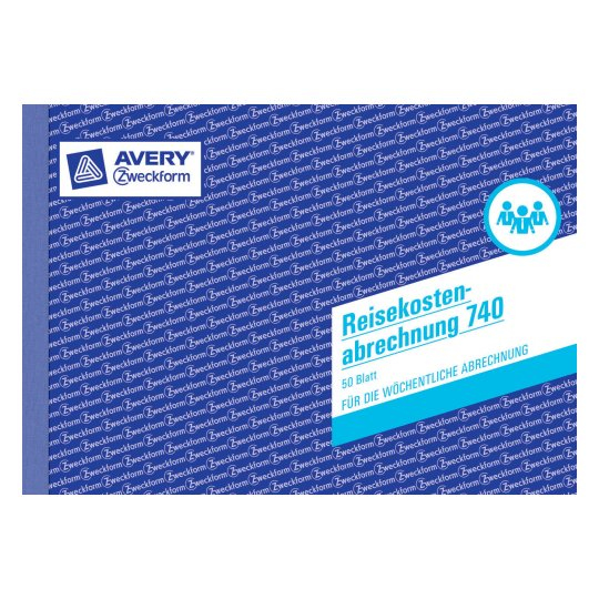 AVERY Zweckform Reisekostenabrechnung woechentlich Formularbuch 740