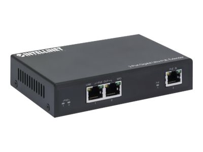 INTELLINET 2-Port Gigabit Ultra PoE-Extender Verlaengert PoE-Reichweite um 100m PoE-Strombudget 60W 2x PSE-Ports IEEE 802.3bt/at/af INTELLINET 2-Port Gigabit Ultra PoE-Extender Verlaengert PoE-Reichweite um 100m PoE-Strombudget 60W 2x PSE-Ports IEEE 802.3bt/at/af