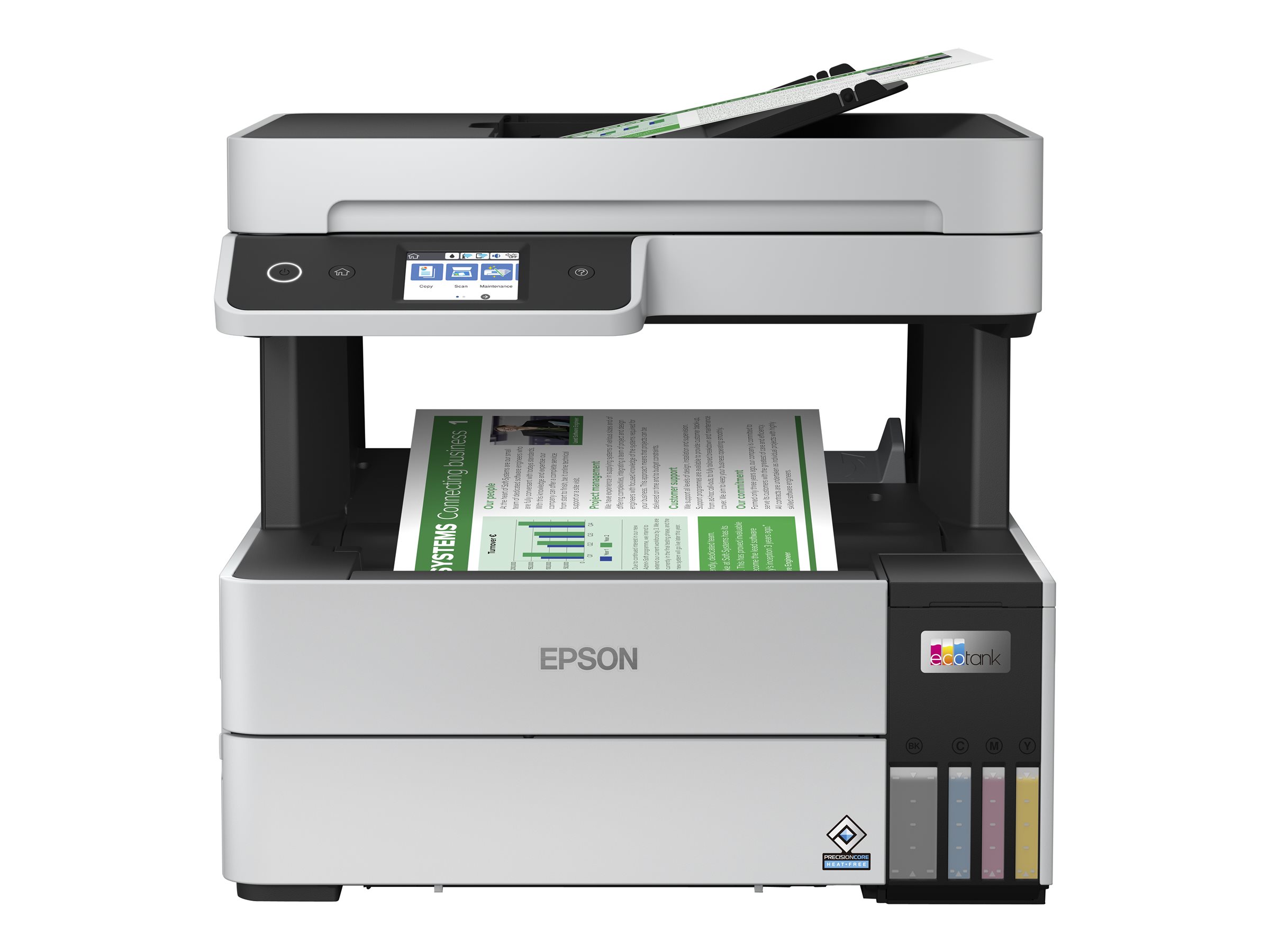 EPSON EcoTank ET-5150 3 in 1 Tintenstrahl-Multifunktionsdrucker grau