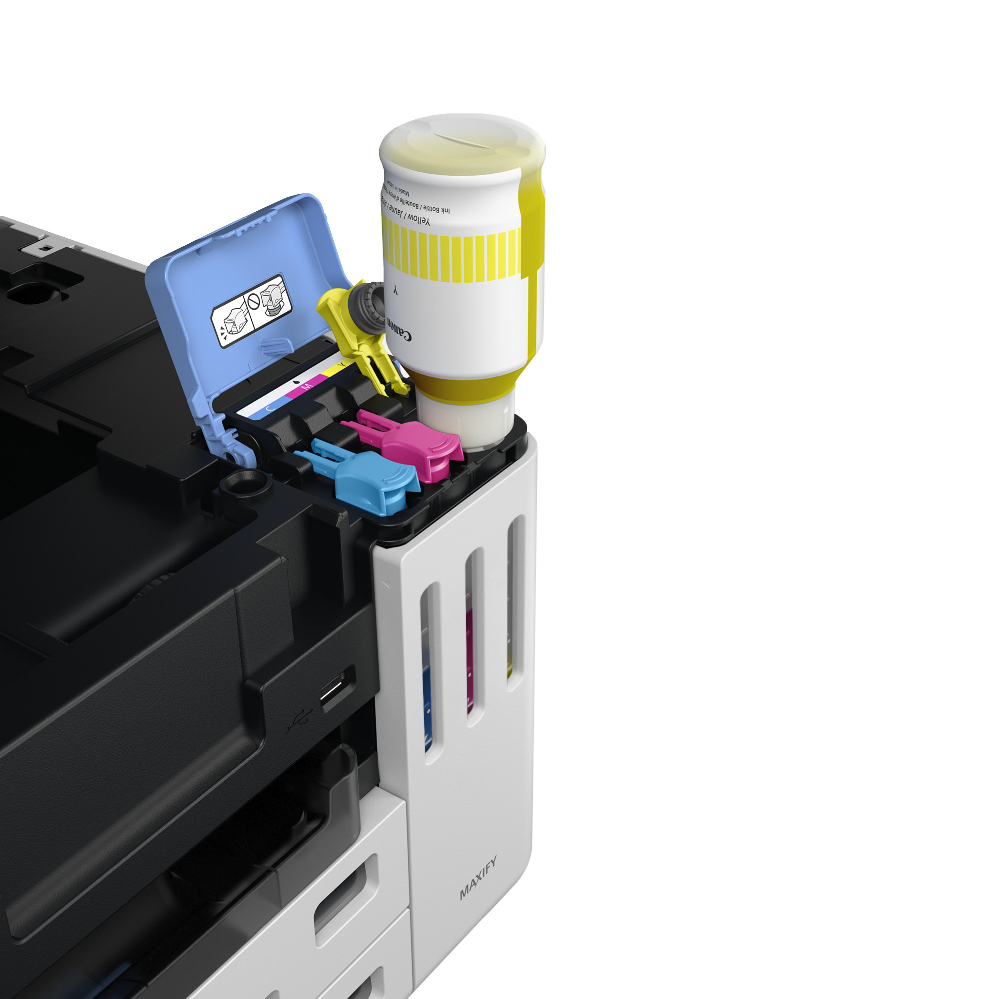 Canon MAXIFY GX7150 4 in 1 TintenstrahlMultifunktionsdrucker weiss