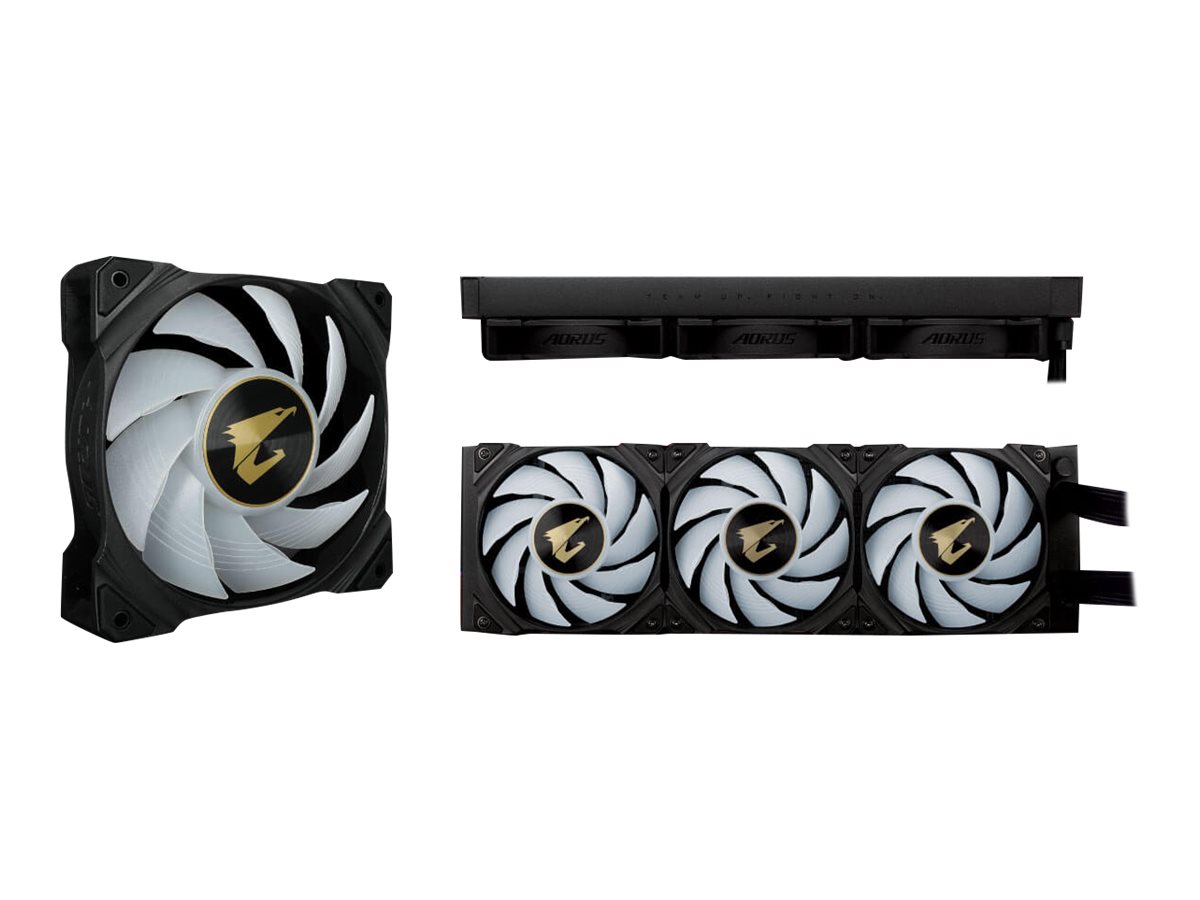 AORUS WATERFORCE X 360 All-in-one Liquid Cooler with Circular LCD Display RGB Fusion 2.0 Triple 120mm ARGB