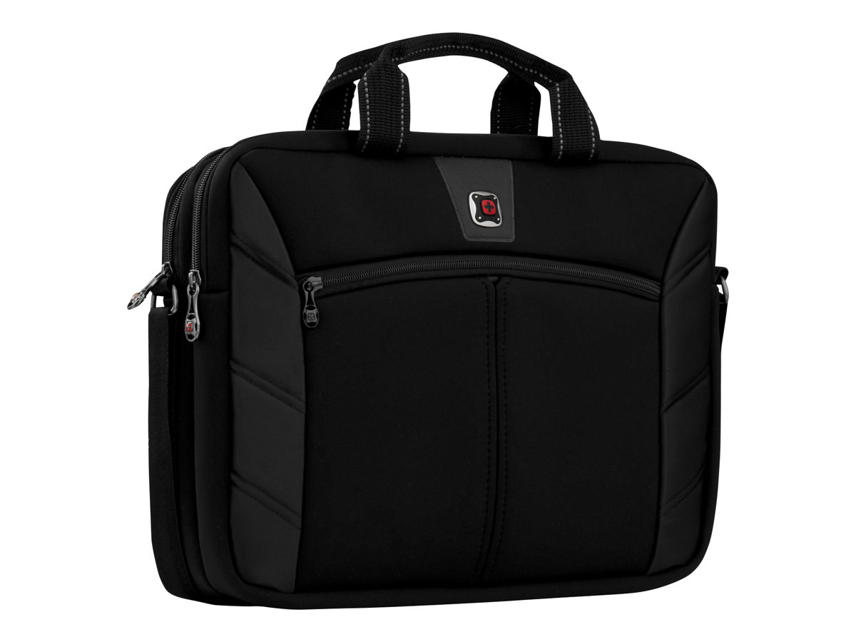 Wenger Sherpa Schlanke 16-Zoll-Laptop-Tasche mit Tabletfach - schwarz