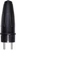 Merten Stecker SCHUKO 123551 Schwerer Vollgummi schwarz Merten Stecker SCHUKO 123551 Schwerer Vollgummi schwarz