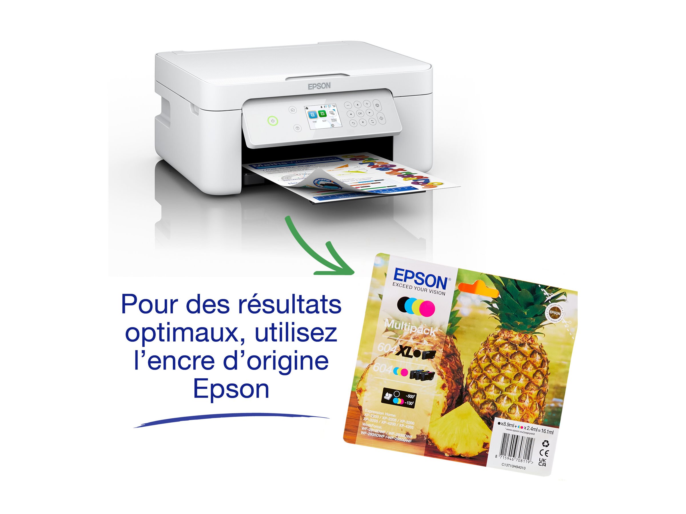 EPSON Expression Home XP-4205 3 in 1 Tintenstrahl-Multifunktionsdrucker weiÃ