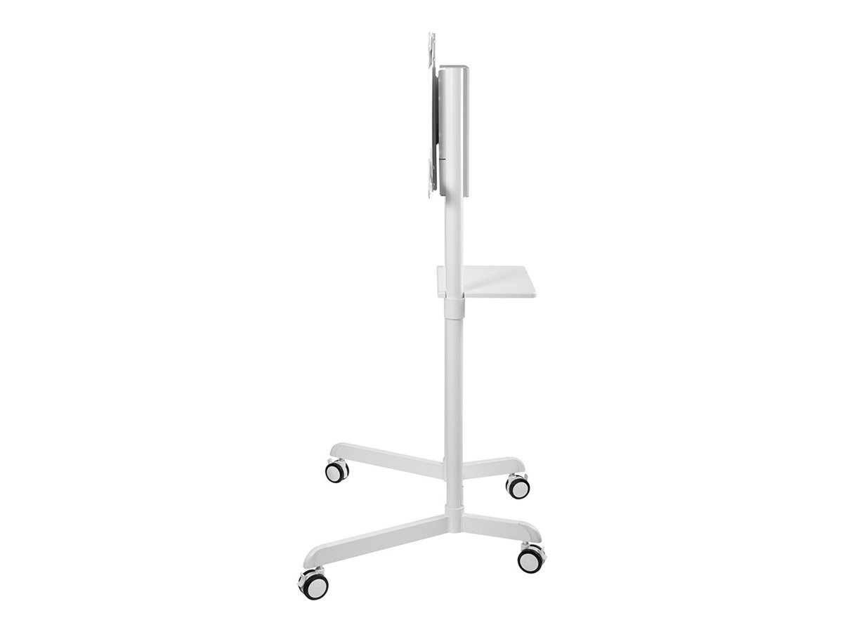 NEOMOUNTS TV/Monitor FloorStand Rollwagen 94-177,8cm 30-70Zoll max 70kg Höhe 137cm Neigbar Rotierbar weiss