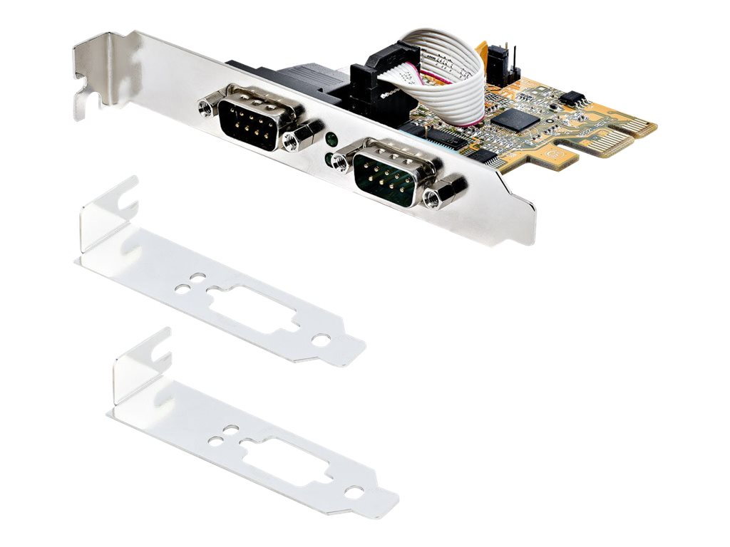 2 Port PCI Express Serielle Schnittstellenkarte PCIe auf RS232 Karte Serielle Adapter Karte / Erweiterungskarte COM Ret