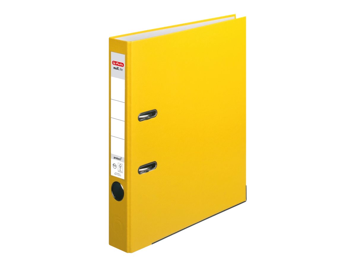 herlitz maX.file protect Ordner gelb Kunststoff 5,0 cm DIN A4 herlitz maX.file protect Ordner gelb Kunststoff 5,0 cm DIN A4