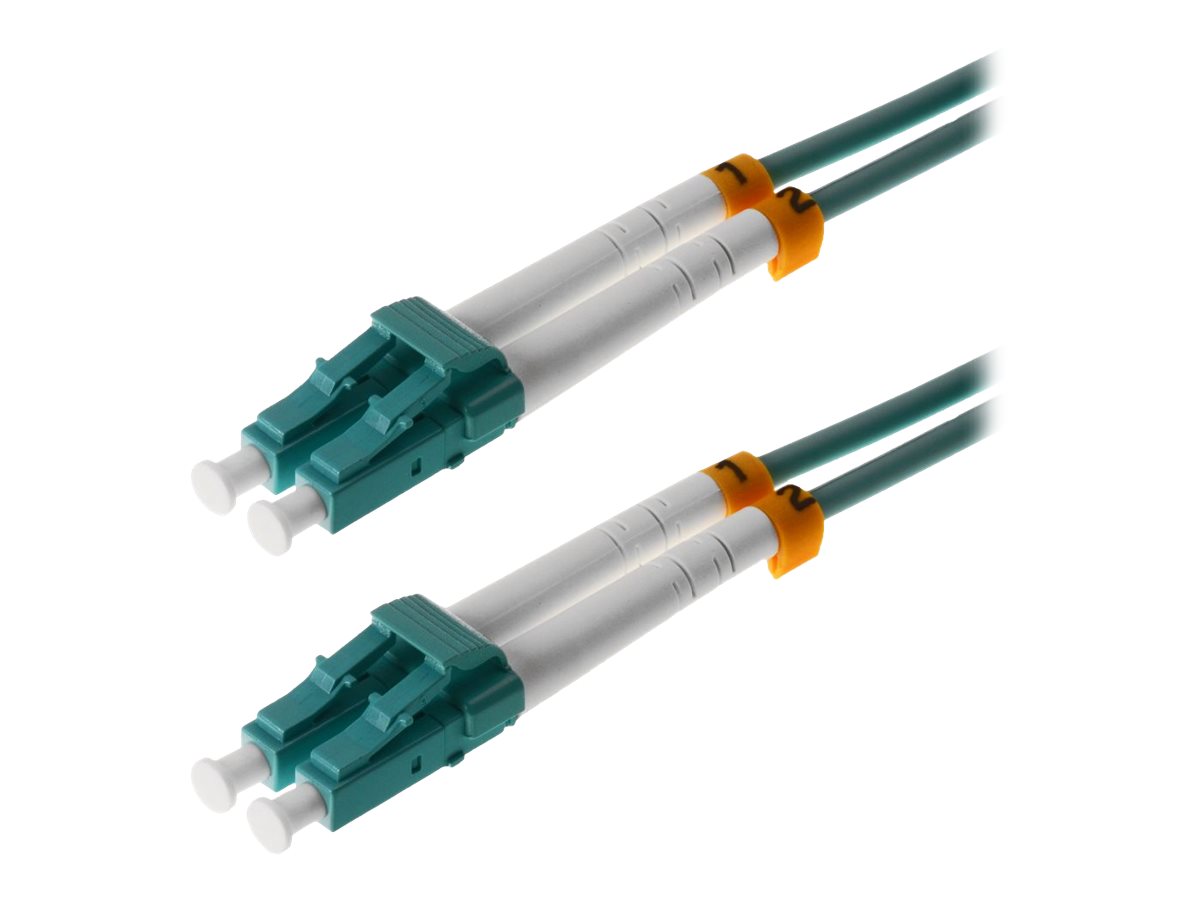 helos LWL Patchkabel LC/LC Duplex 50/125µm OM3 aqua 1,5m helos LWL Patchkabel LC/LC Duplex 50/125µm OM3 aqua 1,5m