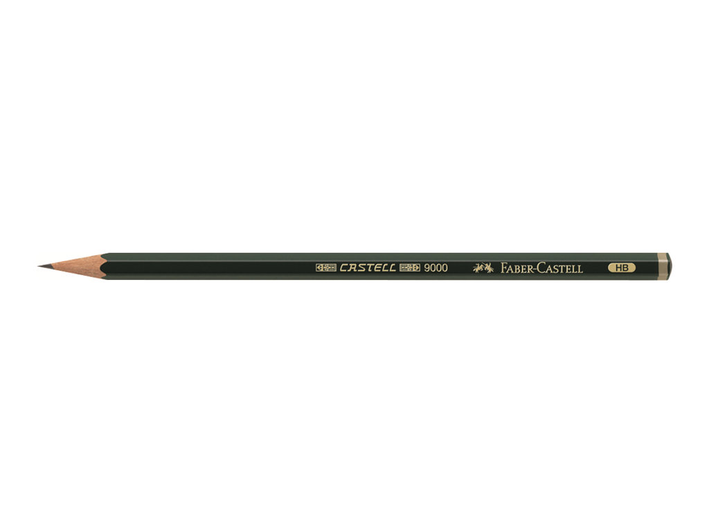 FABER-CASTELL 9000 Bleistift F gruen, 1 St. FABER-CASTELL 9000 Bleistift F gruen, 1 St.