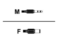 Helos Premium Audiokabel 3,5mm Stecker/Buchse 0,5m