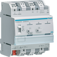 Hager Universal-Dimmaktor TXA662AN 2fach KNX easy 2x300W ESL/LED Hager Universal-Dimmaktor TXA662AN 2fach KNX easy 2x300W ESL/LED