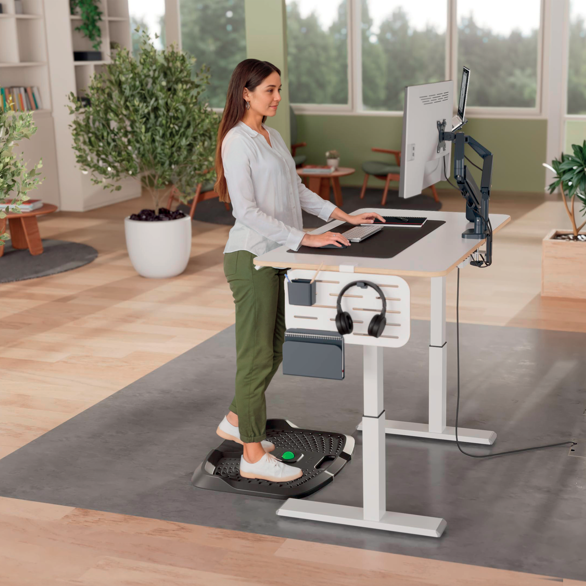 Esselte Leitz Ergo Active Anti-Ermüdungsmatte dunkelgrau