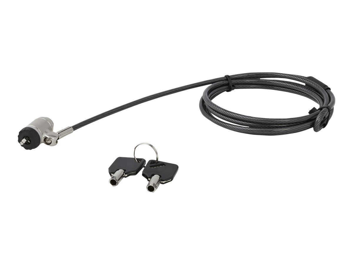 STARTECH.COM Keyed Cable Lock - Push-to-Lock Button - 2 m Steel Cable - Locking Cable for Laptop - Computer Cable Lock STARTECH.COM Keyed Cable Lock - Push-to-Lock Button - 2 m Steel Cable - Locking Cable for Laptop - Computer Cable Lock
