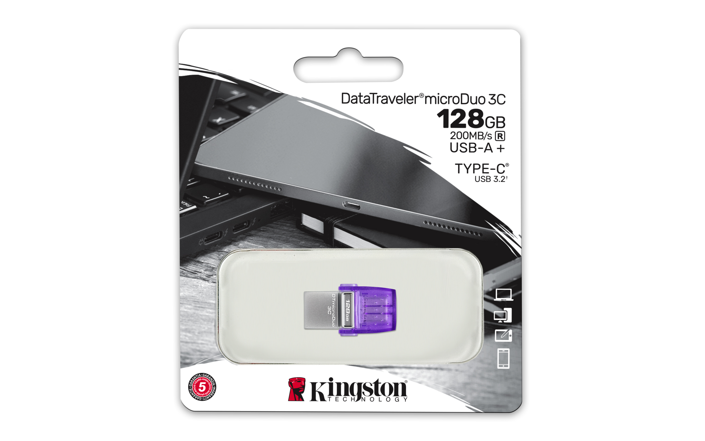 Kingston DataTraveler microDuo 3C 128GB