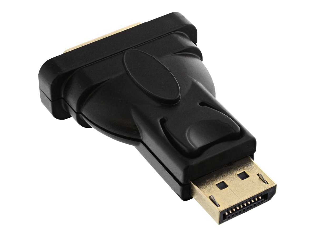 INLINE DisplayPort Adapter Displayport Stecker auf DVI-D 24+1 Buchse 4K2K schwarz