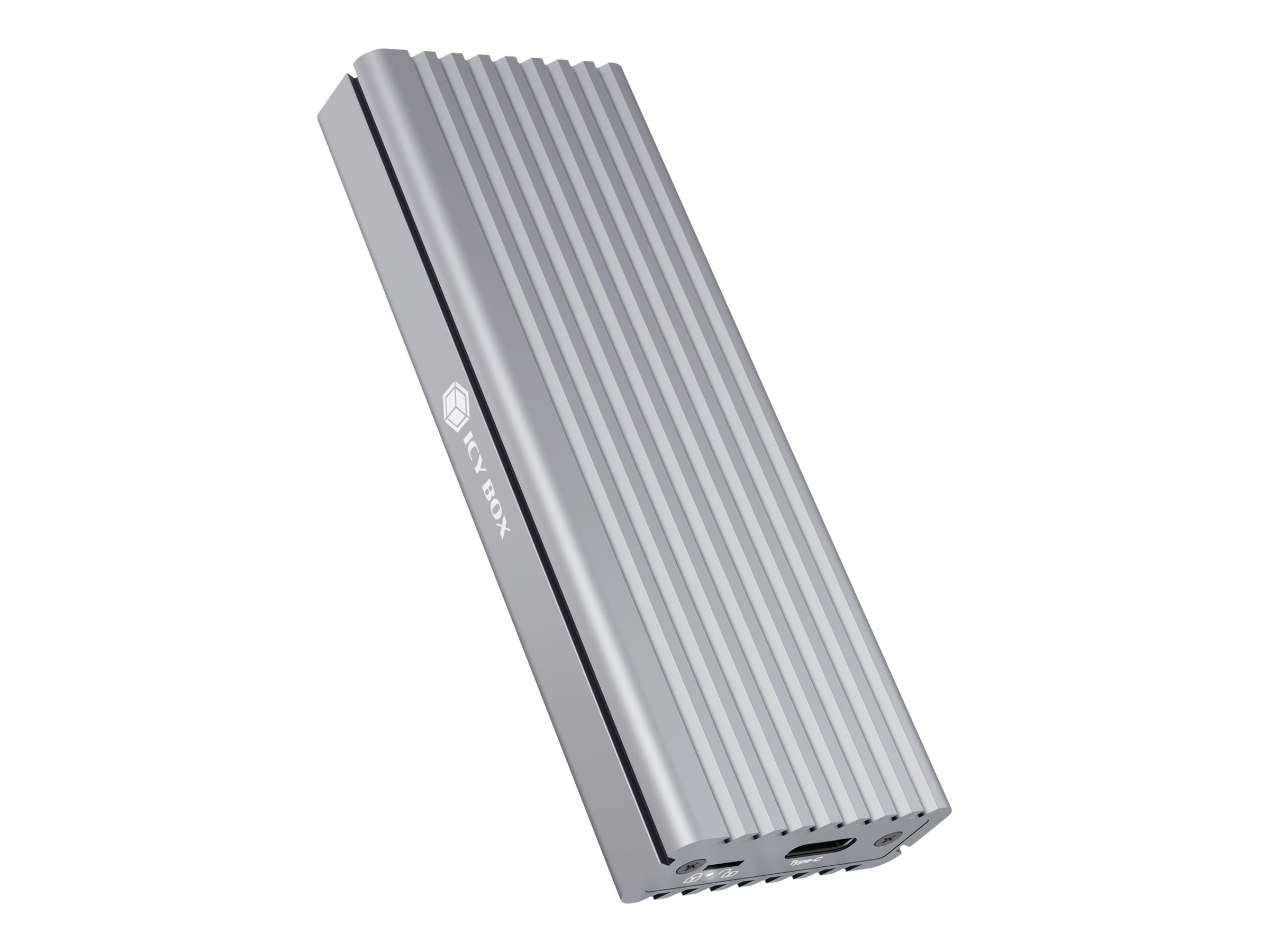 ICY BOX IB-1817Ma-C31 Externes Type-C Gehaeuse fuer M.2 NVMe SSD Aluminiumgehaeuse im innovativen Kuehlrippendesign