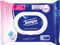 Tempo Feuchtes Toilettenpapier Sanft & Pur 1-lagig, 42 Tuecher Tempo Feuchtes Toilettenpapier Sanft & Pur 1-lagig, 42 Tuecher