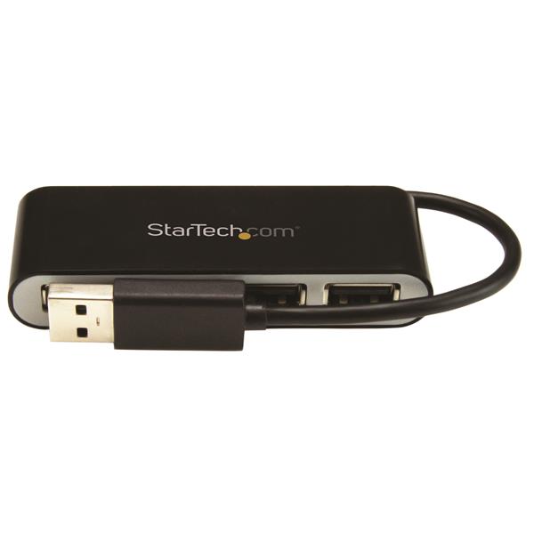 STARTECHCOM 4Port Portable USB 20 Hub with Builtin Cable