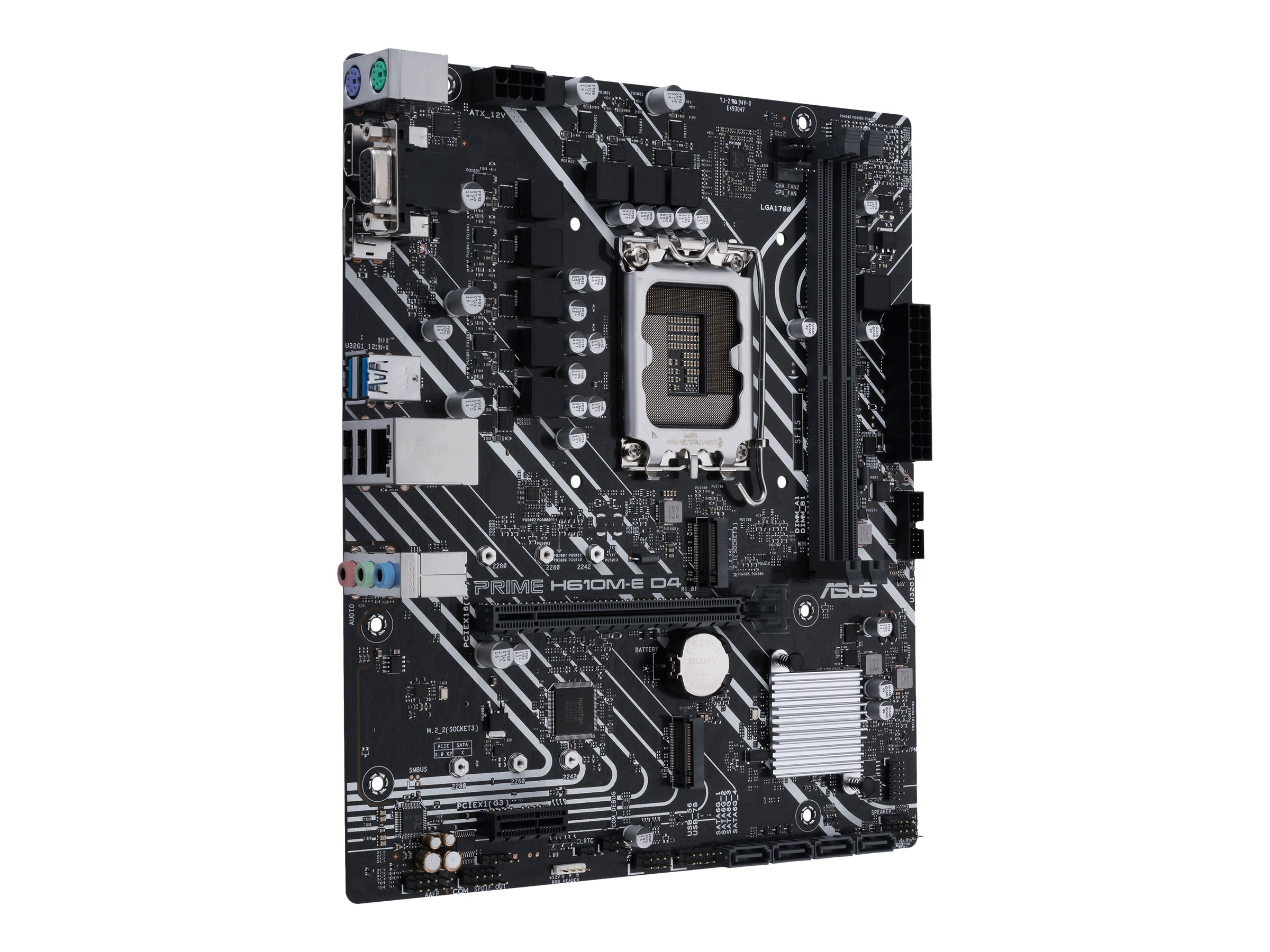 ASUS PRIME H610ME D4CSM LGA1700 mATX MB 2xDDR4 4xSATA 2xM2