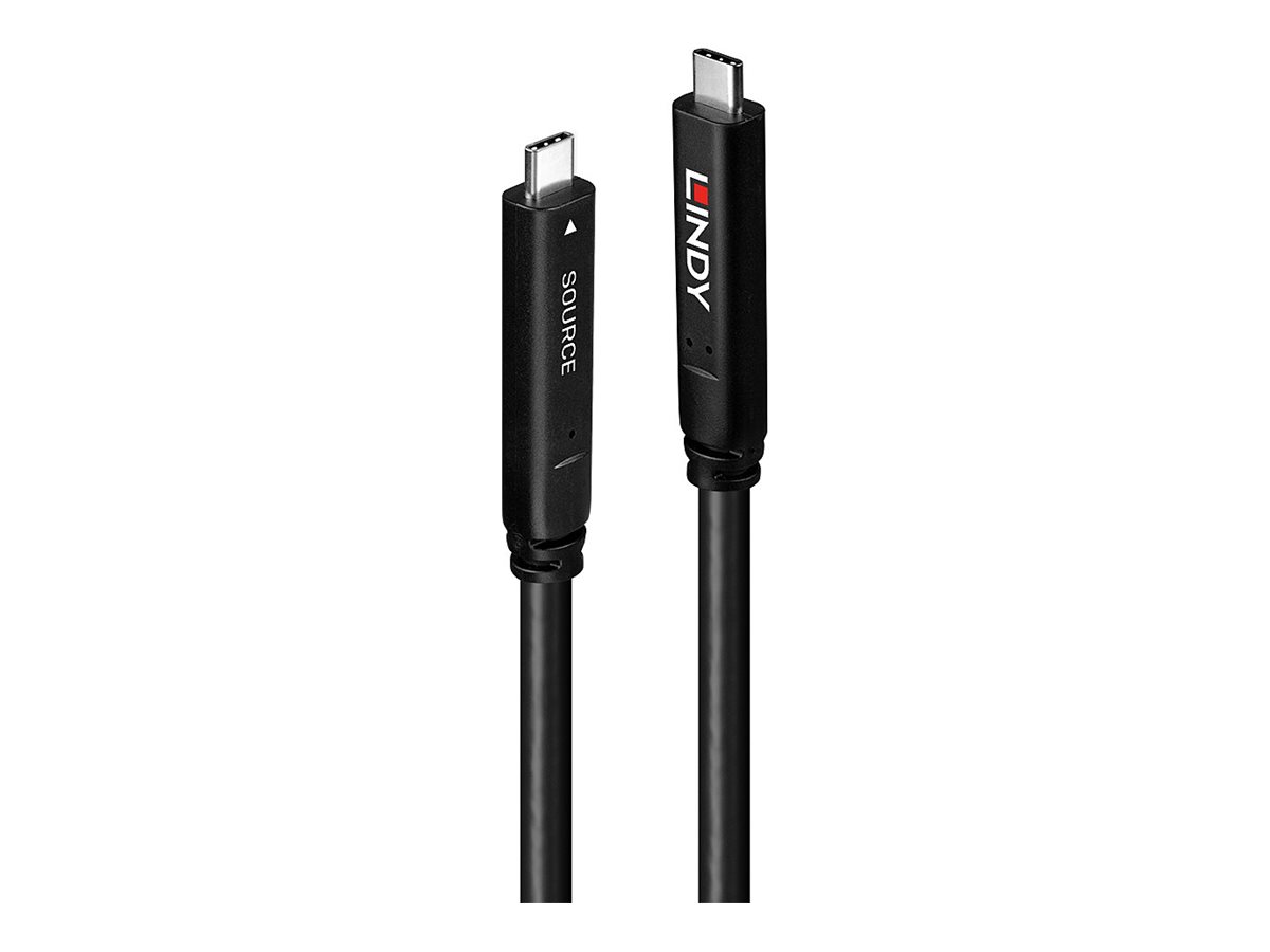 LINDY 10m USB 3.2 Gen 2 & DP 1.4 Typ C Hybridkabel LINDY 10m USB 3.2 Gen 2 & DP 1.4 Typ C Hybridkabel