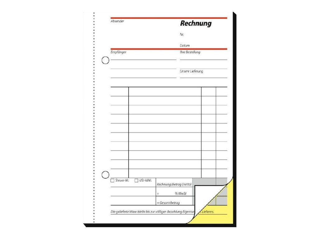 SIGEL Rechnung Formularbuch SD033, 1 St