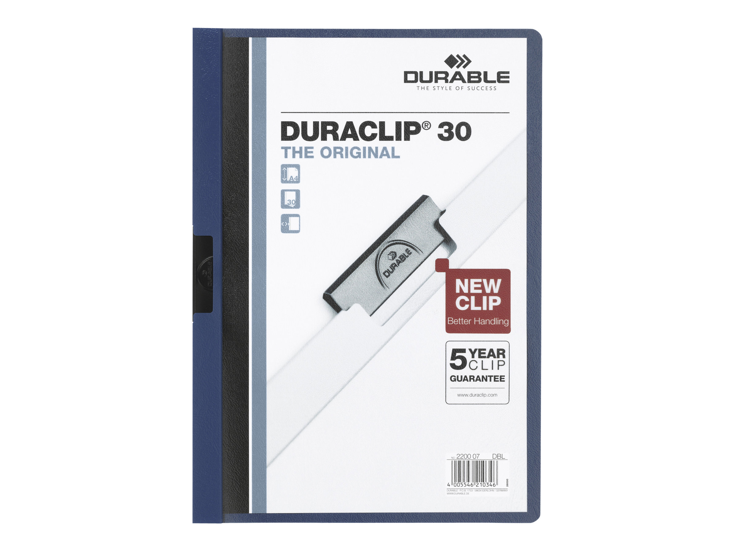 5 DURABLE Klemmhefter DURACLIP dunkelblau 5 DURABLE Klemmhefter DURACLIP dunkelblau