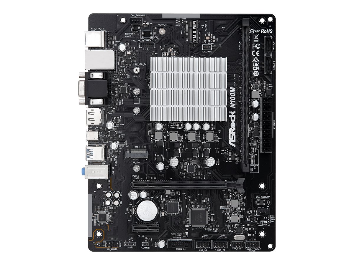 ASRock N100M Intel N100 CPU(3,4GHz) mATX HDMI/DVI DDR4 retail