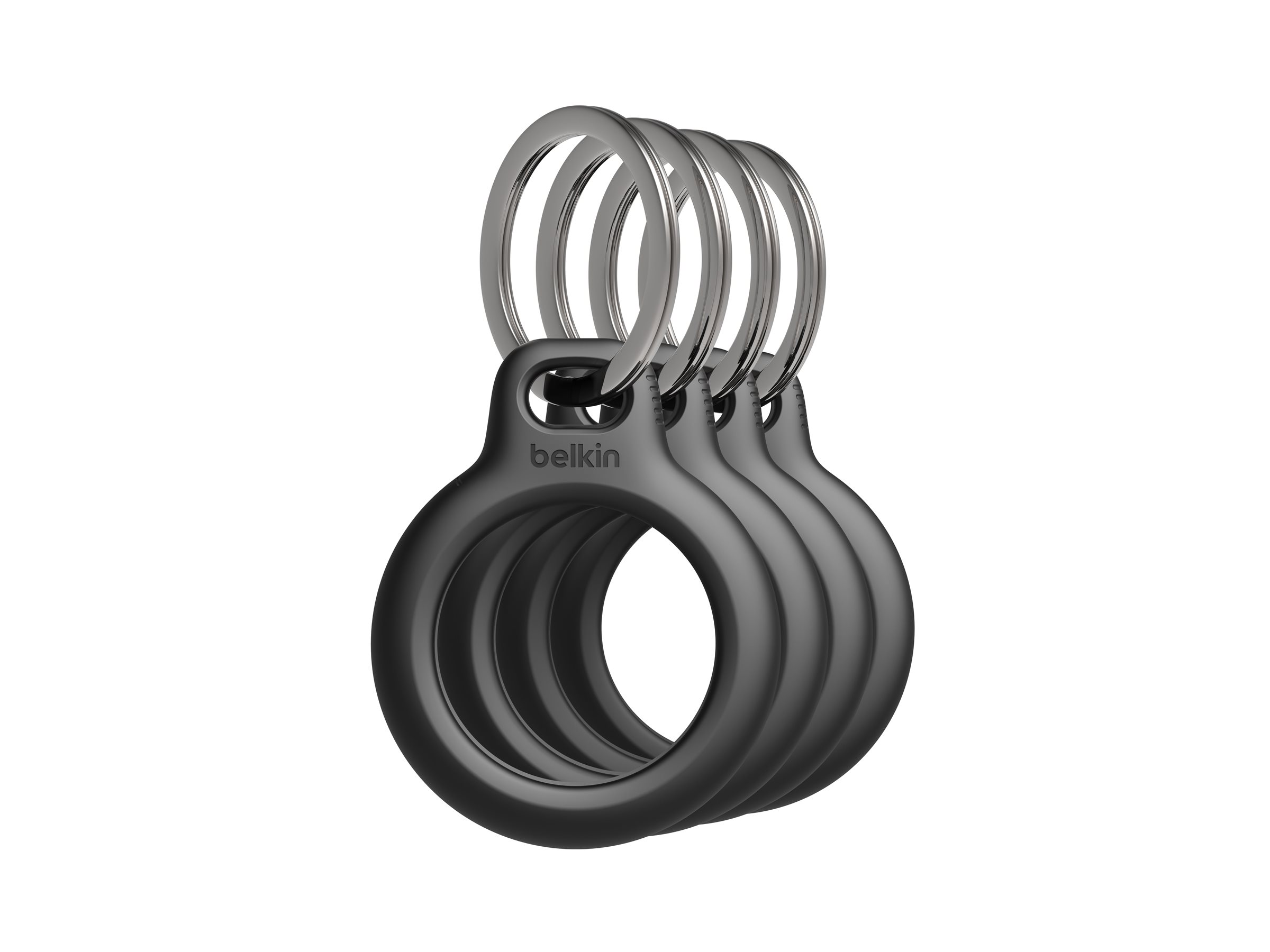 4er-Pack Secure Holder für Apple AirTag, schwarz