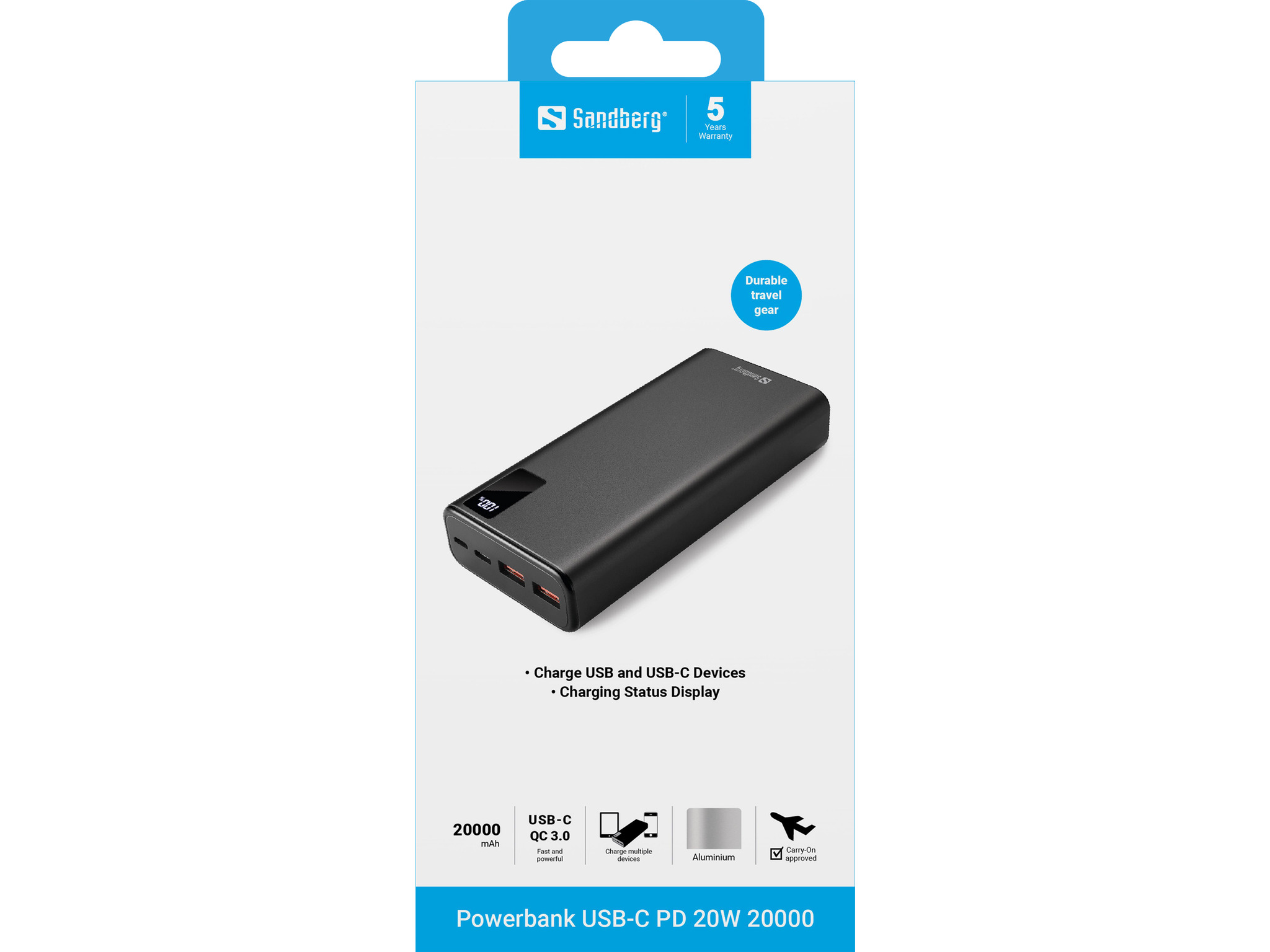 42059 SANDBERG PD20W Powerbank Akku