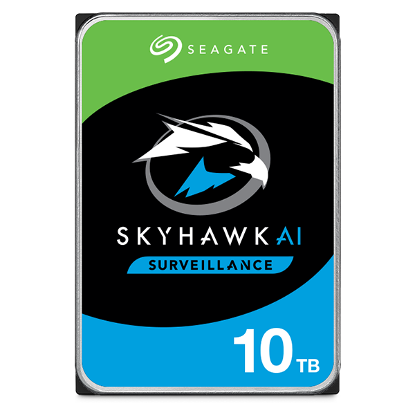 SEAGATE Surveillance AI Skyhawk 10TB HDD SATA 6Gbs 256MB cache 8,9cm 3,5Zoll BLK P