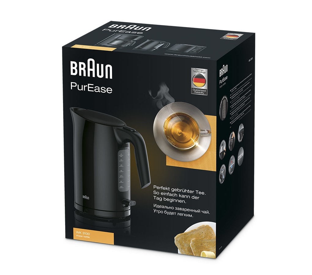 PurEase WK 3100 BK - Kettle - 1.7 Liter