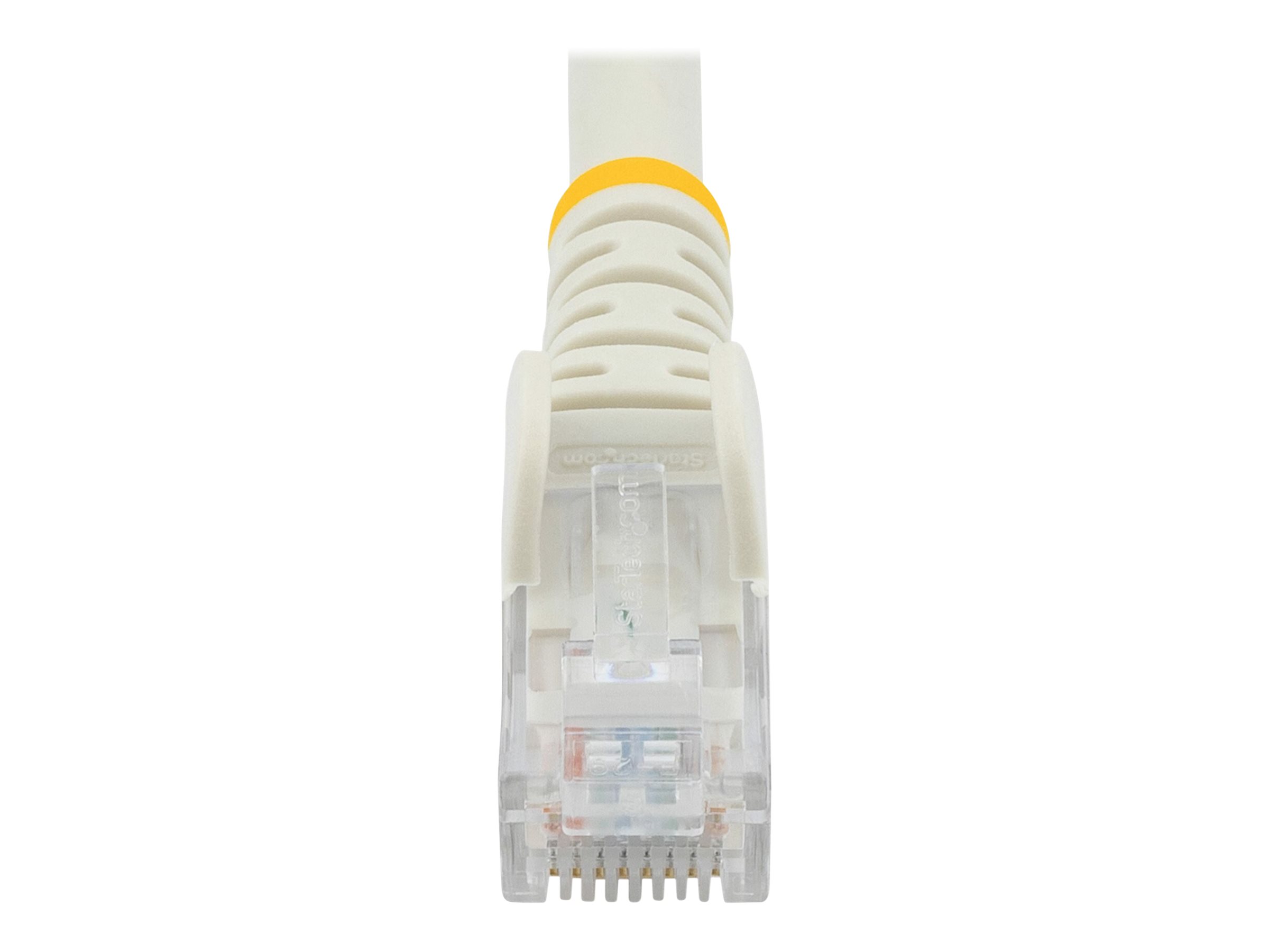 STARTECHCOM 1m Cat6 UTP RJ45 Gigabit Patchkabel Snagless Cat 6 Netzwerkkabel mit Schutzmanschette Cat6 PatchKabel Weiss