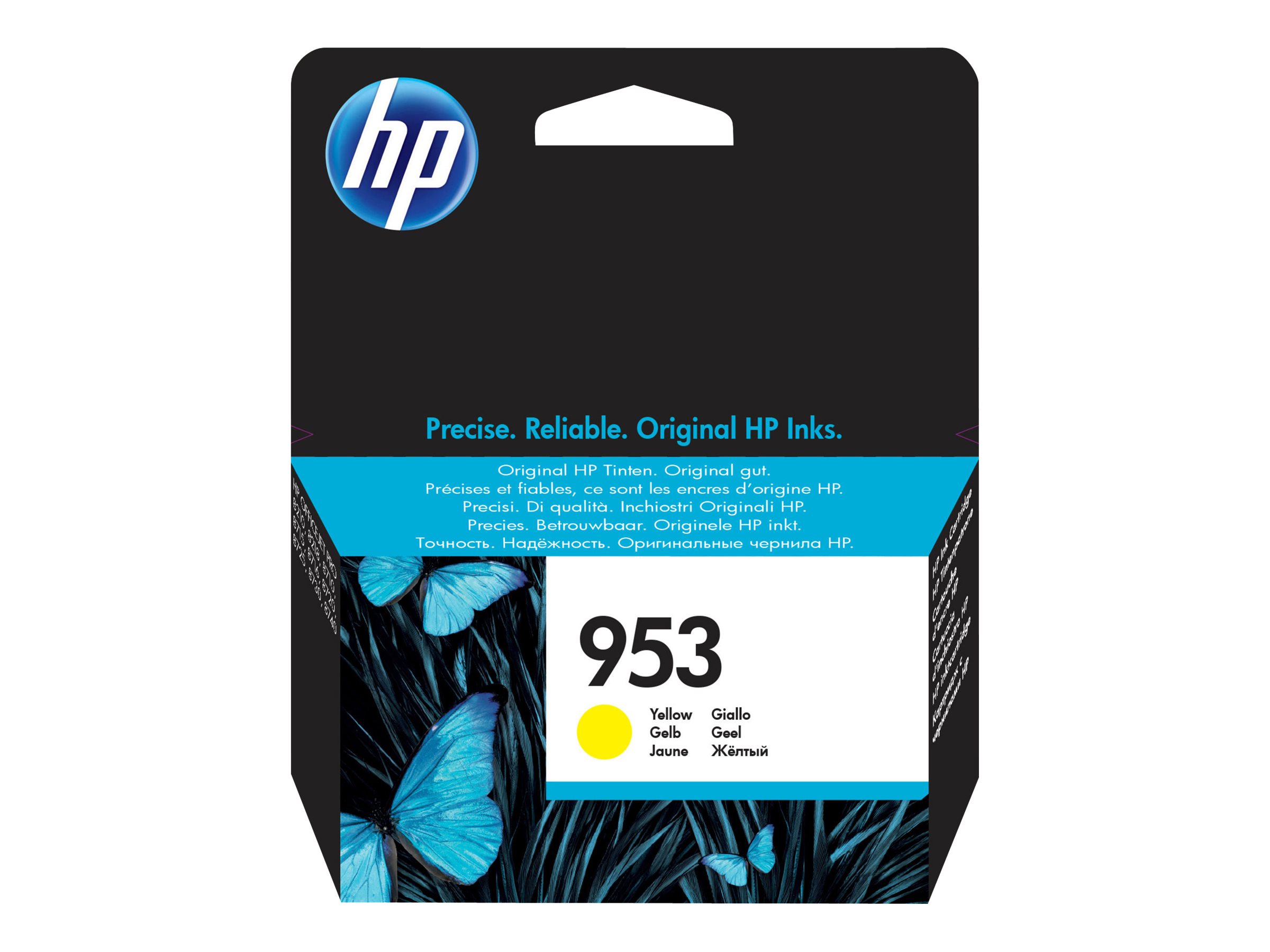HP 953 original Ink cartridge F6U14AE BGX Yellow 700 Pages HP 953 original Ink cartridge F6U14AE BGX Yellow 700 Pages