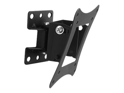 TECHLY Wandhalterung fuer 1 LCD TV LED 13-30 Zoll neigbar drehbar 1 Gelenk  Tragkraft 15 Kg Tiefe 54mm schwarz
