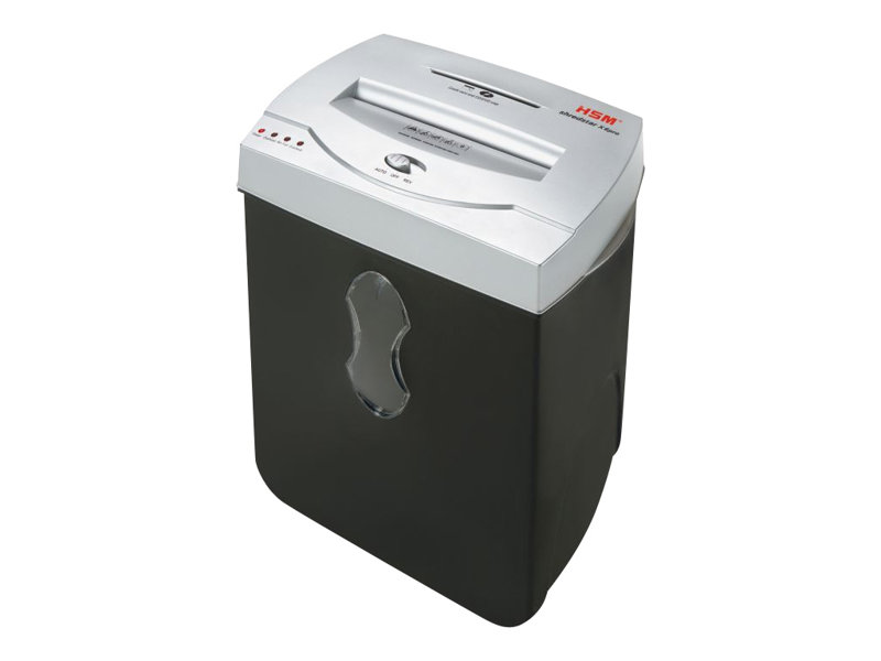 HSM shredstar X6pro Aktenvernichter mit Partikelschnitt P-5, 2 x 15 mm, bis 6 Blatt, weiss