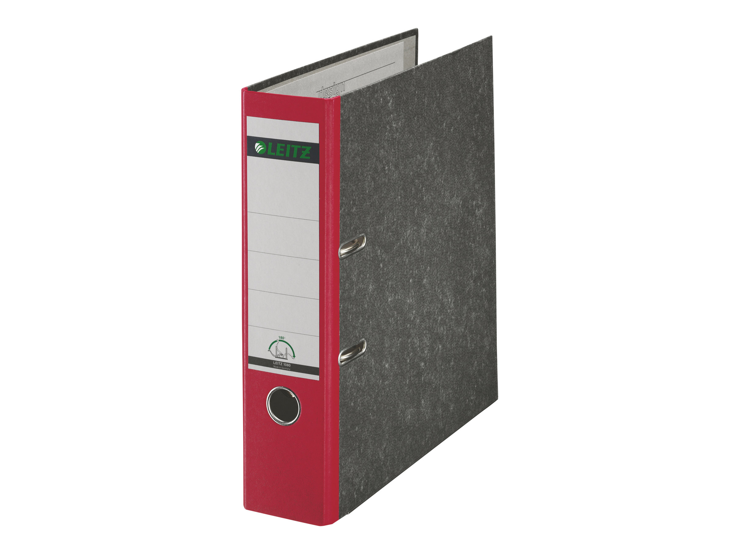 LEITZ 1080 Ordner rot marmoriert Karton 8,0 cm DIN A4 LEITZ 1080 Ordner rot marmoriert Karton 8,0 cm DIN A4