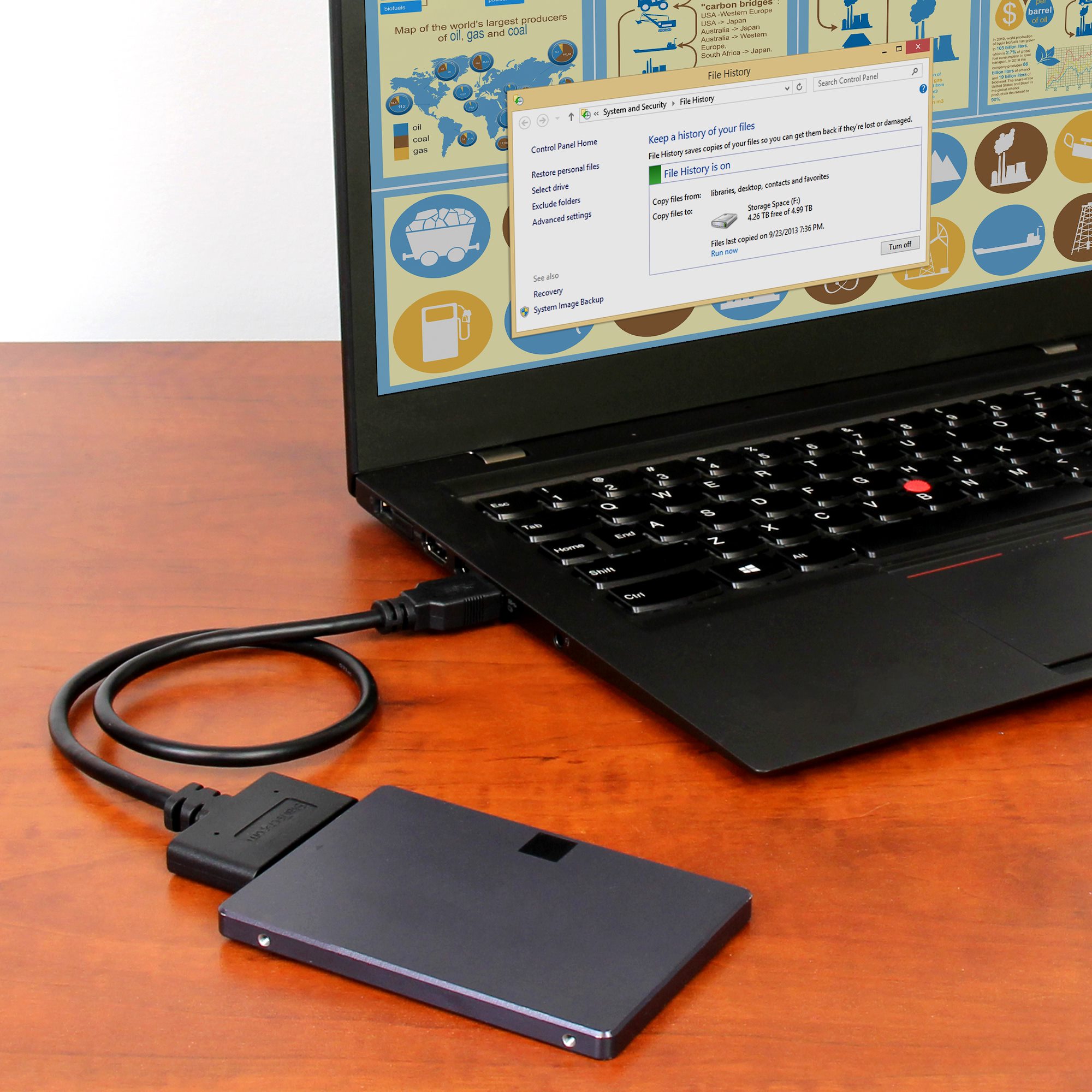 STARTECHCOM USB312SAT3CB USB 31 to 635cm25in SATA Adapter with Integrated Cable