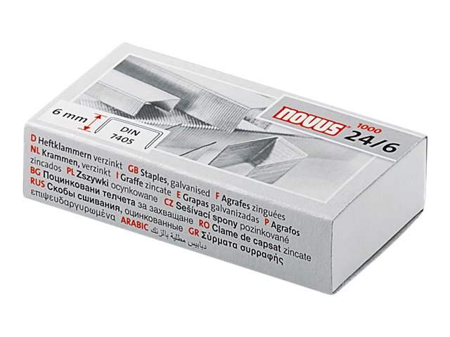 Erwin Müller Novus Heftklammern 24/6 6 mm Stahldraht