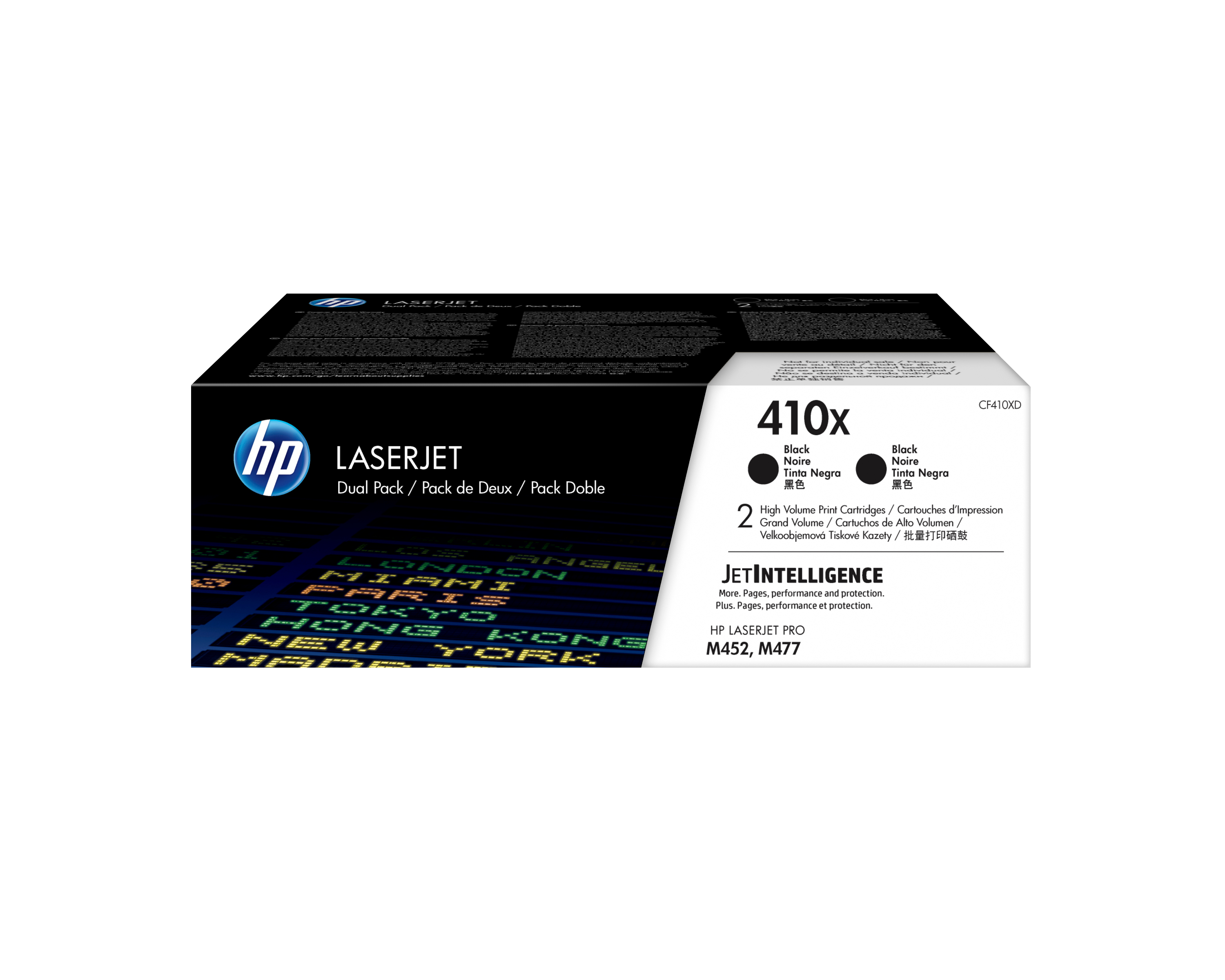 HP 410X CF410XD schwarz Tonerkartuschen, 2erSet