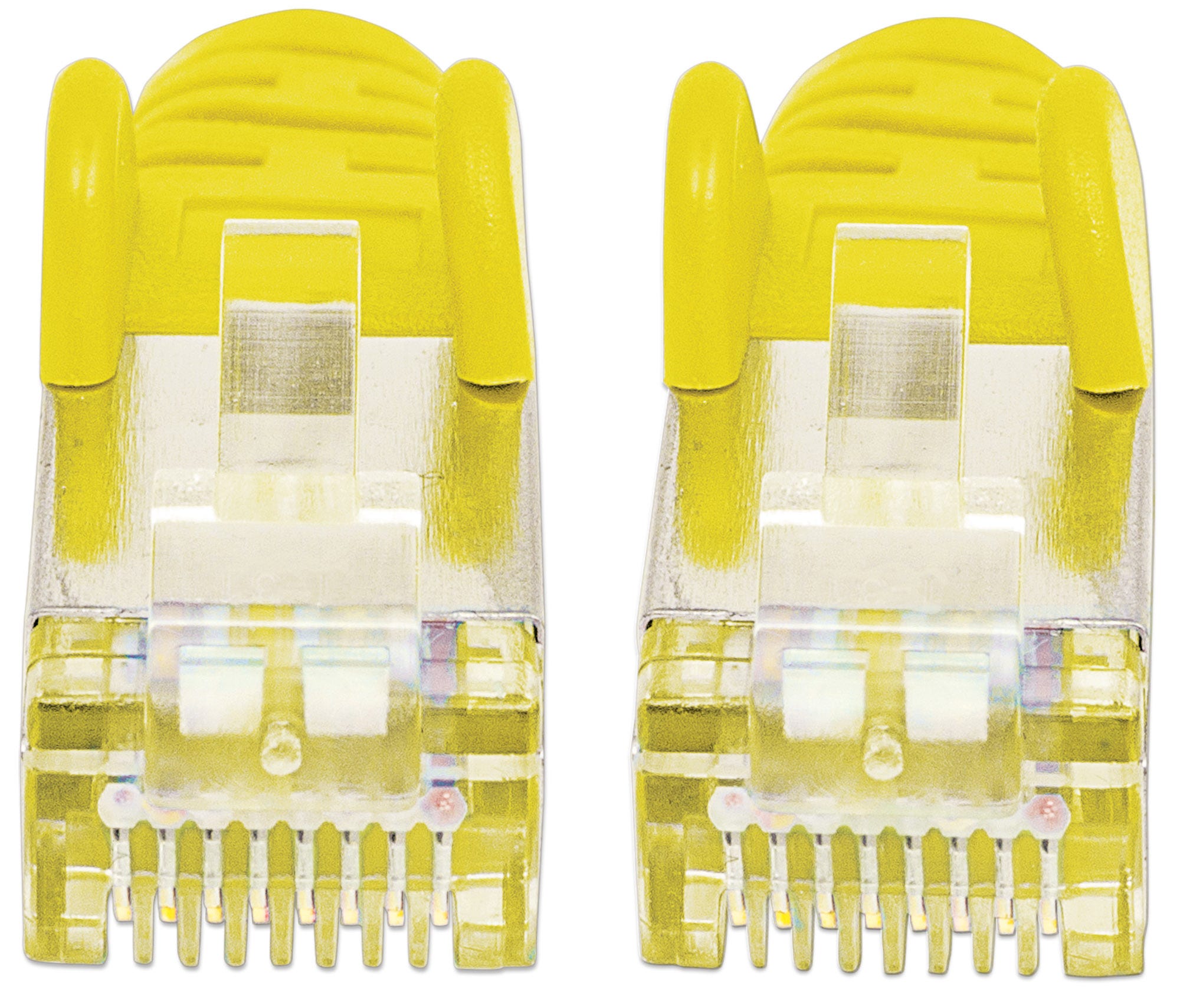 INTELLINET Netzwerkkabel Cat6a SFTP 1 m gelb vollkupfer Cat6azertifiziert LS0H RJ45SteckerRJ45Stecker