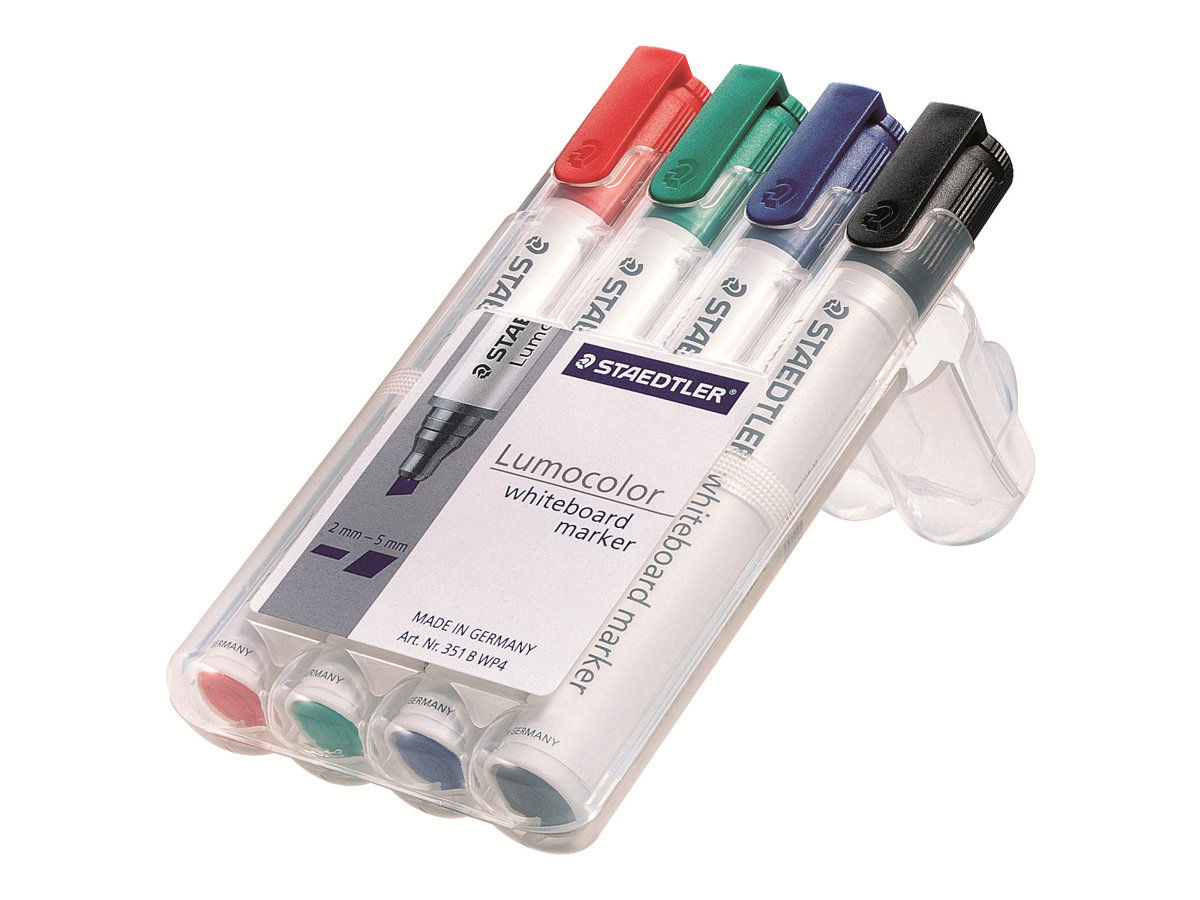 STAEDTLER Lumocolor Whiteboard-Marker farbsortiert 2,0 mm, 4 St. STAEDTLER Lumocolor Whiteboard-Marker farbsortiert 2,0 mm, 4 St.