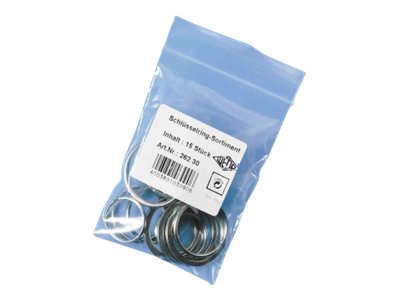 WEDO Schluesselring silber, 15 St. WEDO Schluesselring silber, 15 St.