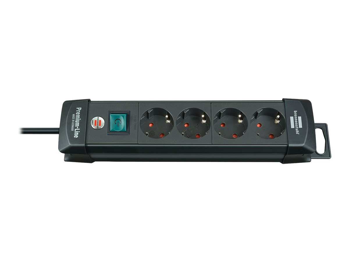 brennenstuhl Premium-Line 4-fach Steckdosenleiste mit Schalter 1,8 m schwarz brennenstuhl Premium-Line 4-fach Steckdosenleiste mit Schalter 1,8 m schwarz