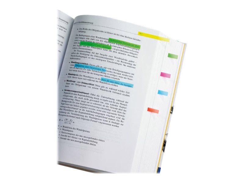 SIGEL TRANSPARENT Haftmarker farbsortiert 10x 40 Streifen