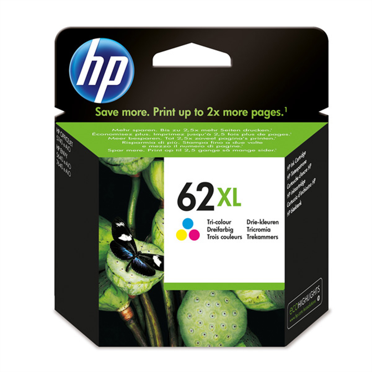 HP 62XL (C2P07AE) color Druckerpatrone