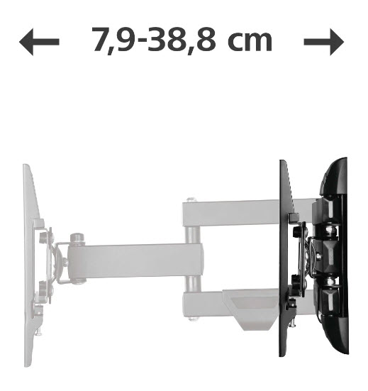 Hama TV Wandhalterung Fullmotion 200x200 122cm bis 25kg